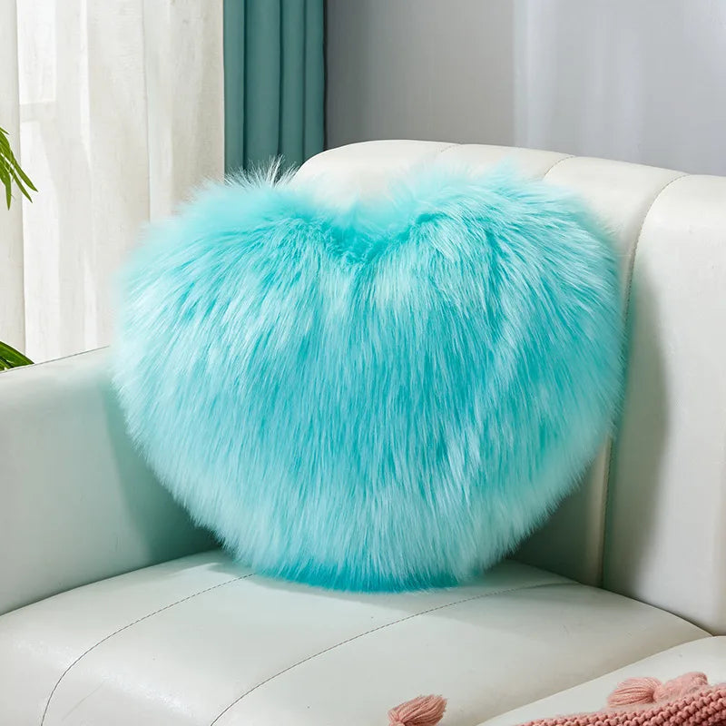 simple style classic style solid color flannel throw pillow
