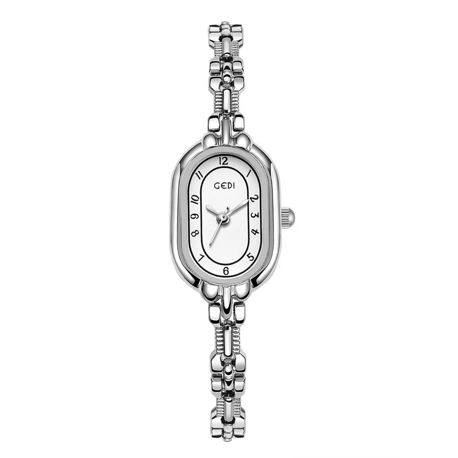 Elegant Streetwear Geometric Jewelry Buckle Quartz Watch Women's Watches