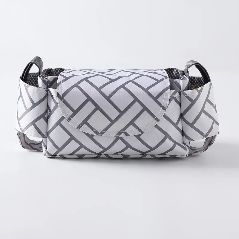 Stroller Bag Buggy Bag Multi-Function Feeder Water Cup Holder Baby Stroller Bag Storage Basket Storage