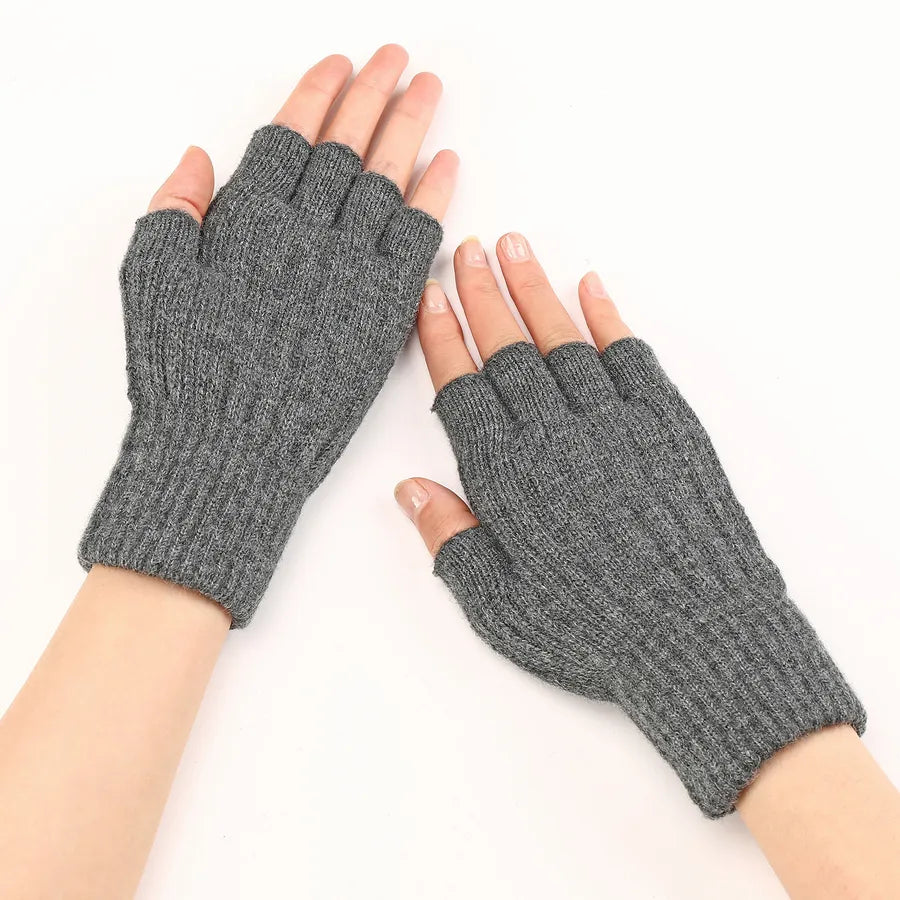 unisex streetwear solid color gloves 1 pair