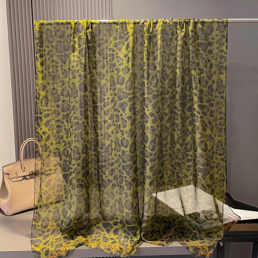 Women's Retro Flower Brocade Yarn Silk Scarf