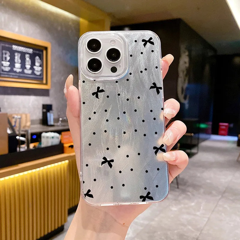 PC Bow Knot Hollow Out Vacation Classic Style Phone Cases Phone Accessories