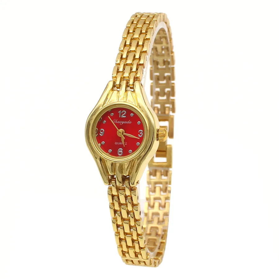 Casual Round Buckle Quartz Watch Women's Watches