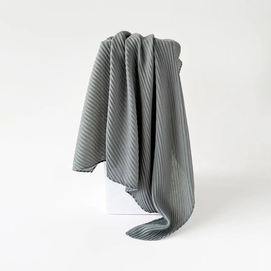 Women's Elegant Simple Style Solid Color Imitation cotton and linen Silk Scarf