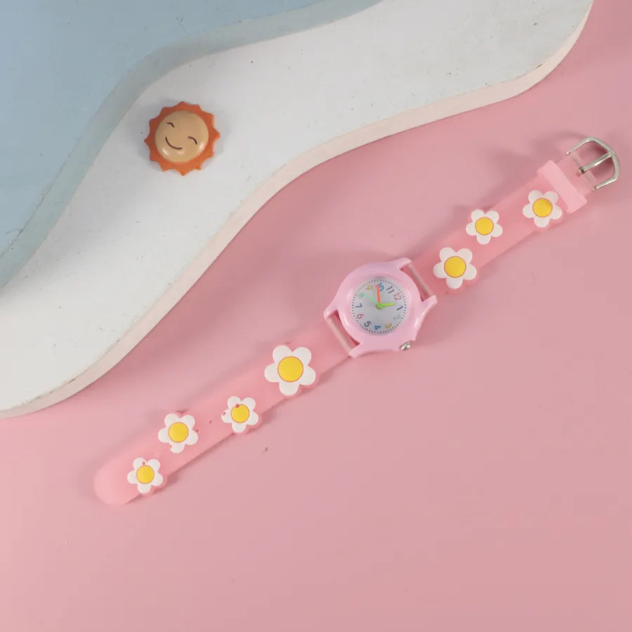New PVC Color Case Cartoon Children's Quartz Watch Cute Creative Toy Watch Primary School Boys Girls Watch