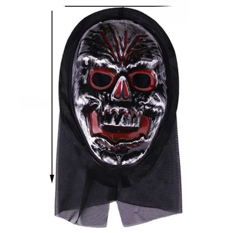 Halloween horror mask party masquerade whole person grimace scream pullover mask skeleton ghost mask