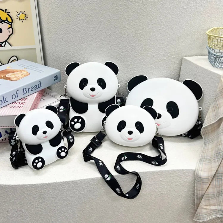 Panda Silicone Bag Women's Crossbody Bag Waterproof  New Cute Children's Cartoon Panda Mobile Phone Bag Student Bag