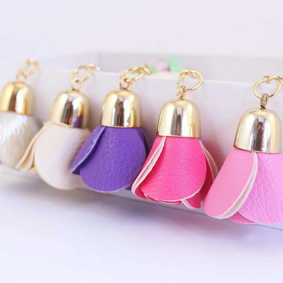 Simple Style Flower Zinc alloy Women's Bag Pendant Keychain