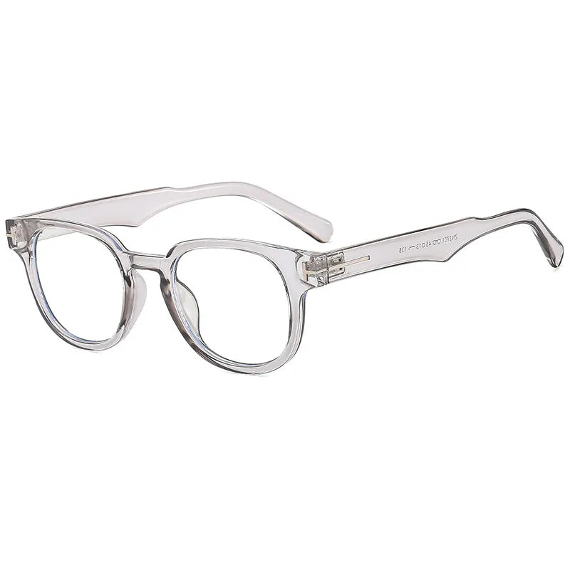 business basic gradient color solid color ac round frame full frame glasses