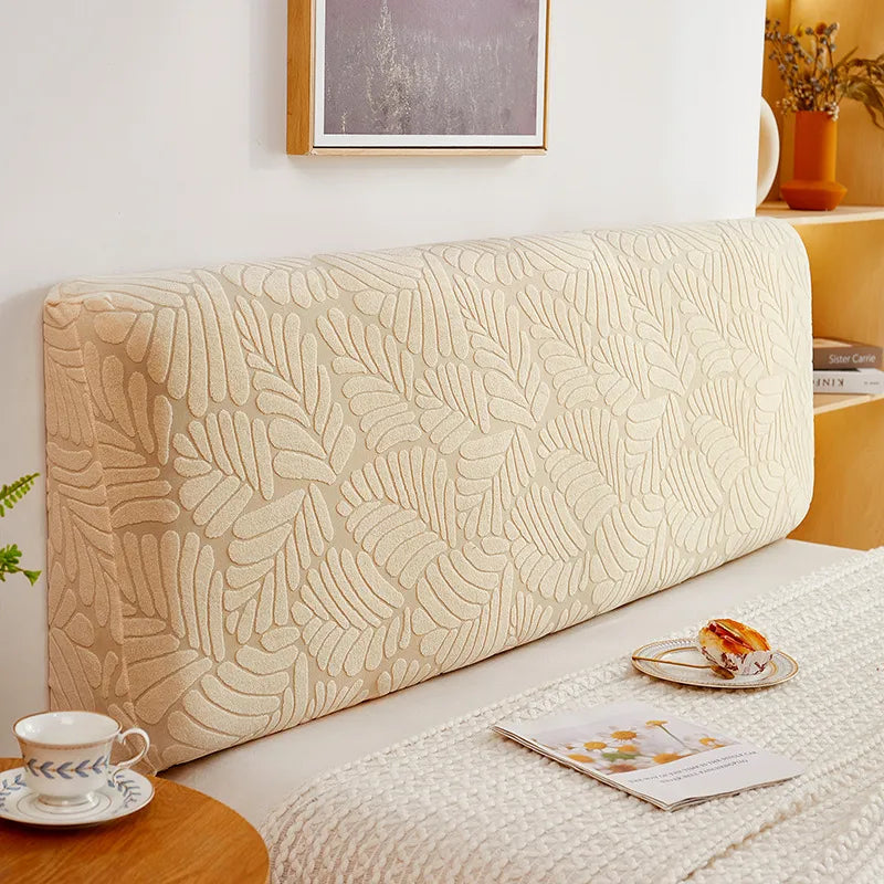 Nordic all-inclusive bed head cover dustproof elastic jacquard bedside cover sofa backrest 1.5m 1.8m protective cover