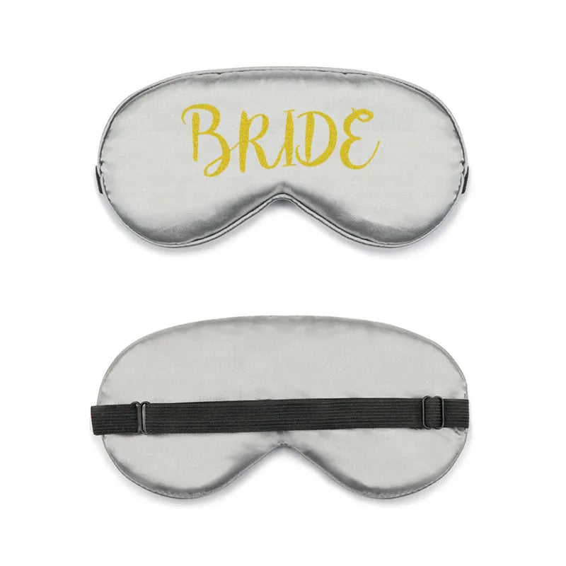 bride and bridesmaid artificial silk eye shield adjustable elastic wedding game bridesmaid gift