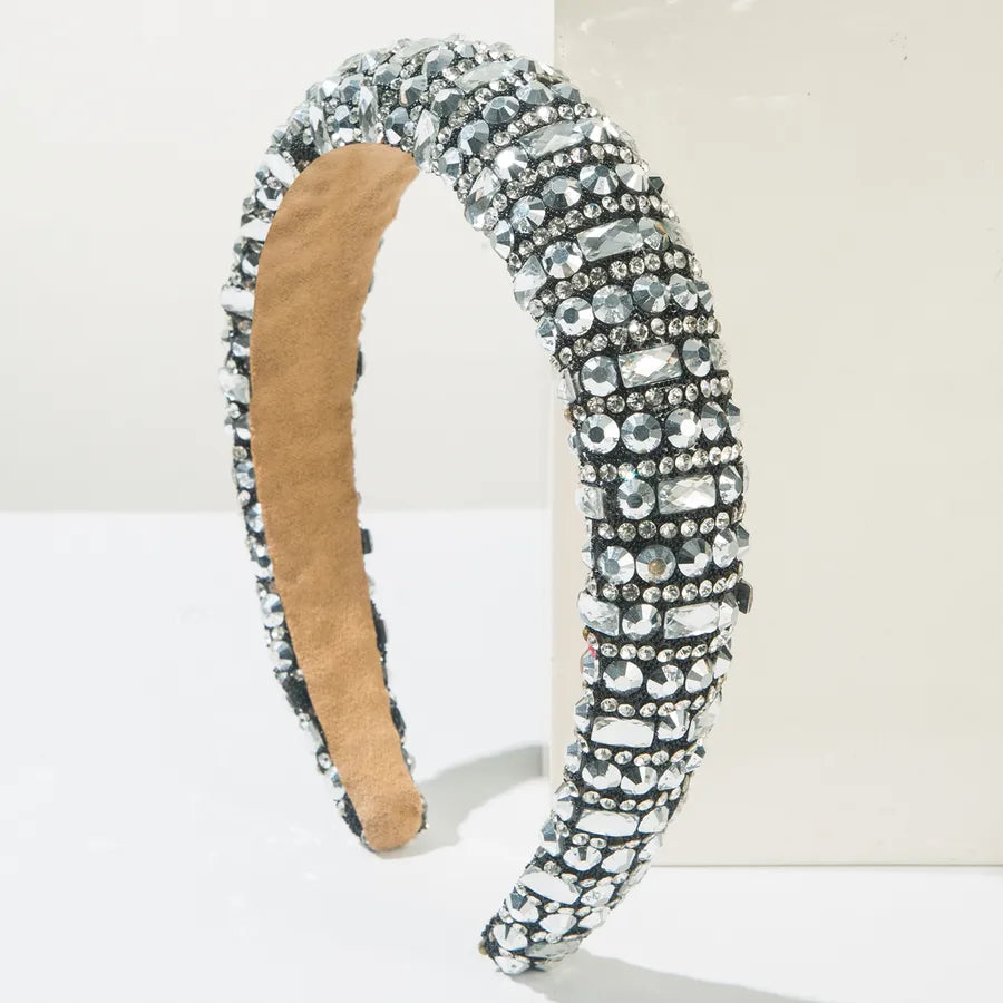 Casual Elegant Women's Solid Color Cloth Rhinestone Hair Band