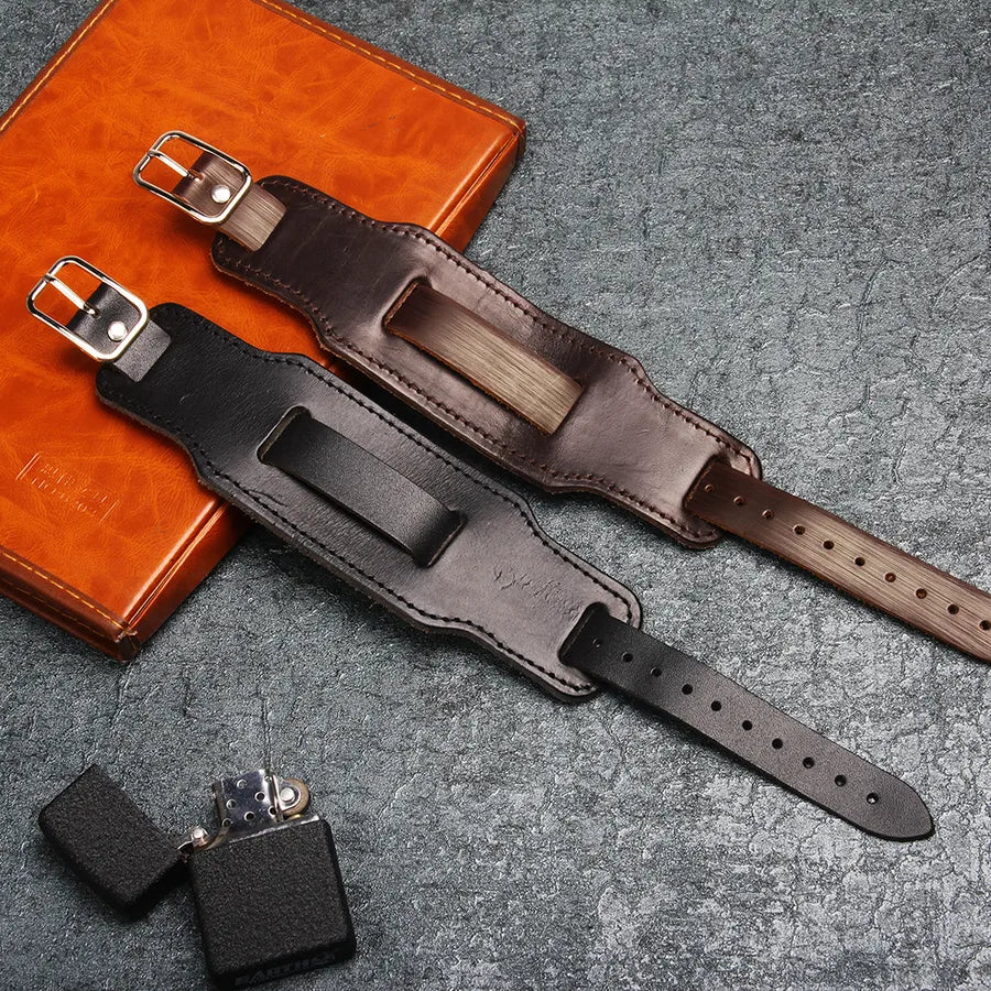 Streetwear Geometric Pu Leather Men's wristband Men Cord & Leather Bracelets