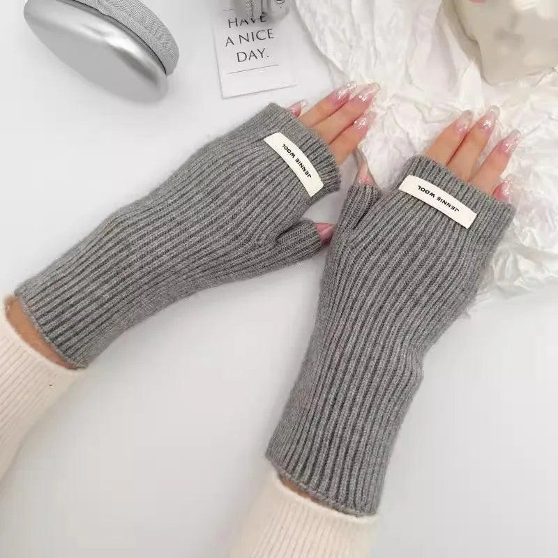 unisex simple style solid color gloves 1 set