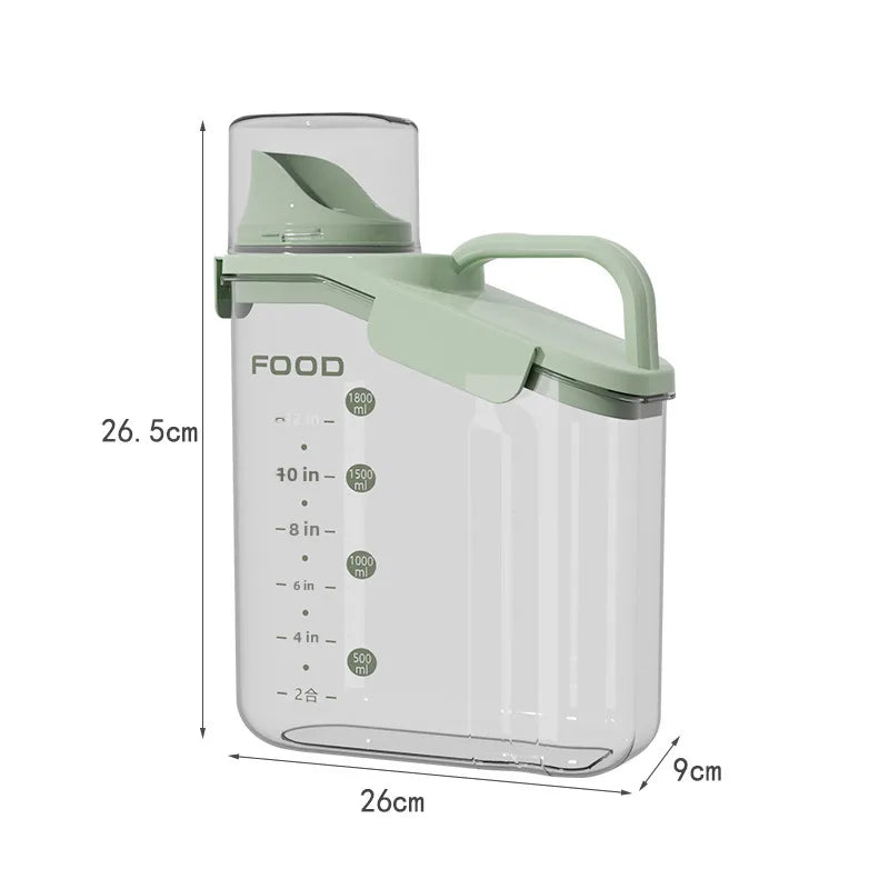 Cereals Noodles Grain Storage Box Plastic Food Grade Kitchen Storage Jar Bean Jar Sealed Jar Rice Bucket