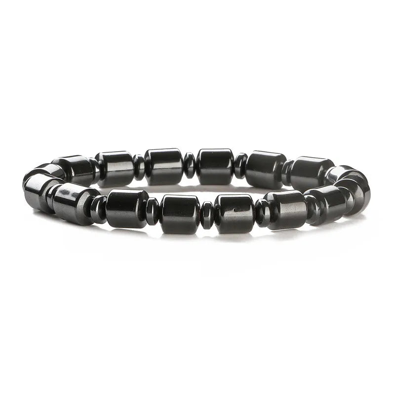 Retro Classic Style Geometric natural stone Tiger Eye black gallstone Bracelets In Bulk