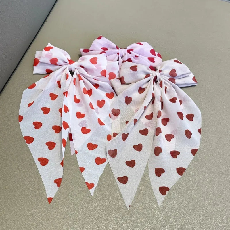 Sweet Women's Bow Knot Cloth Hair Clip