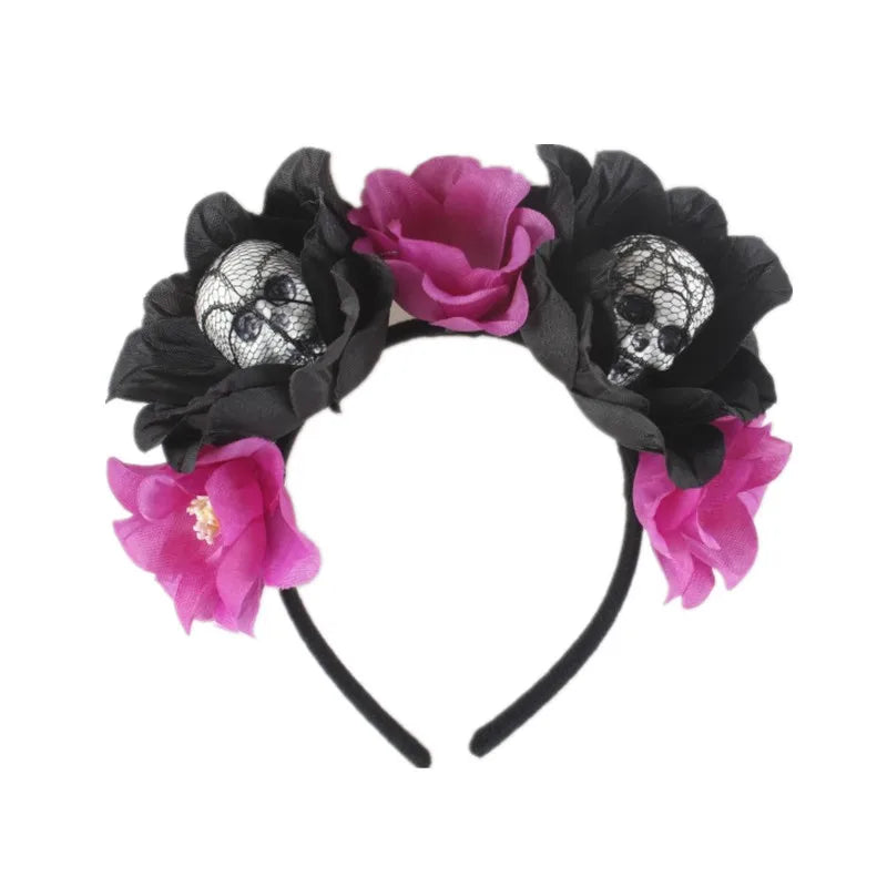 Halloween Funny Flower Skull Foam Holiday Party Party Accessories Party Supplies