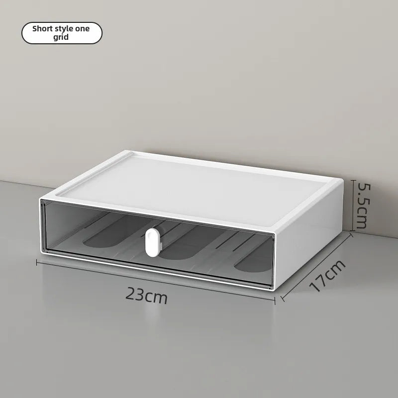 Dopamine Desktop Overlay Storage Cabinet Drawer Student Desk Stationery Storage Box Rubber Belt Hairpin Jewelry Fit Box