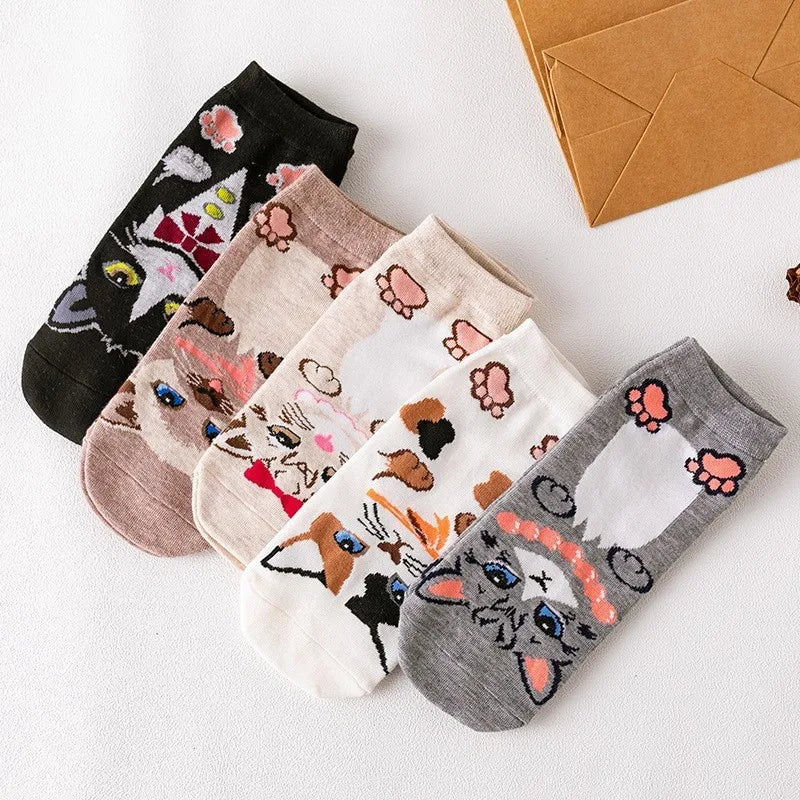 Casual Elegant Women's Dog Cotton Ankle Socks 1 Set