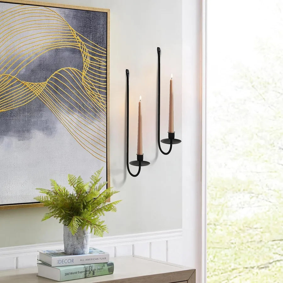 Simple Style Solid Color Iron candlestick