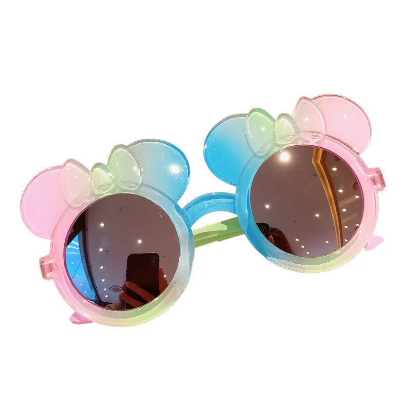 Children's Sunglasses, Cute Princess Fashion Gradient Cartoon Sunglasses for Boys and Girls, Colorful Sun Protection and Trendy Glasses