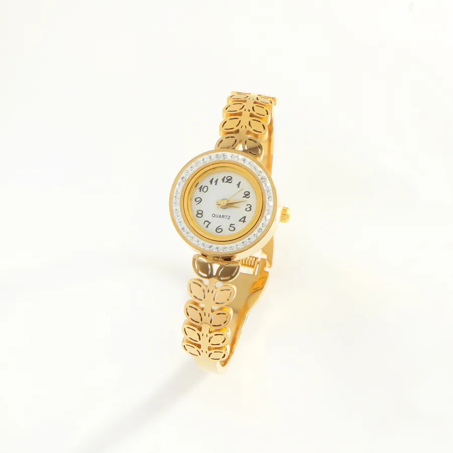 Elegant Luxurious Geometric Round Quartz Women's Watches
