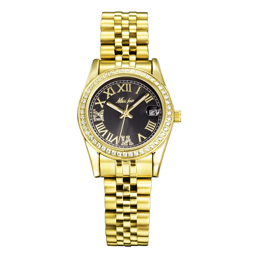 Casual Elegant Solid Color Butterfly Double Snap Quartz Men's Watches