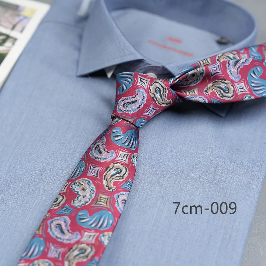 Casual Ditsy Floral Rhombus Polyester Yarn Men's Tie