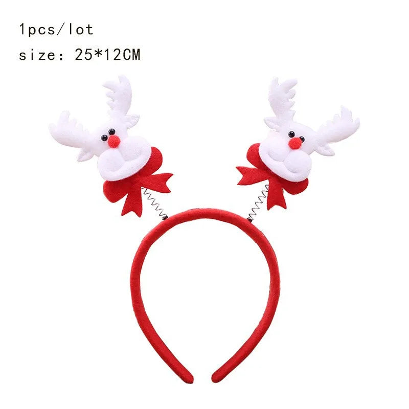 Christmas Streetwear Children Unisex Christmas Hat Christmas Tree Santa Claus Hair Band