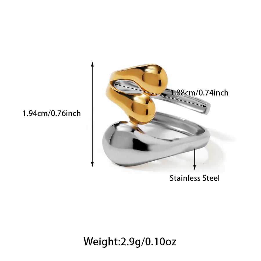 Wholesale Jewelry Hawaiian Tropical Streetwear Solid Color 304 Stainless Steel Rings