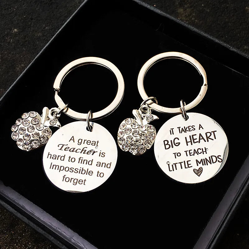 teacher's day graduation gift stainless steel keychain