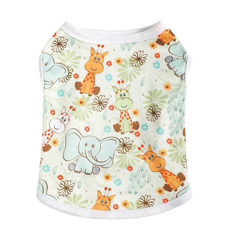 casual knit watermelon elephant pet clothing