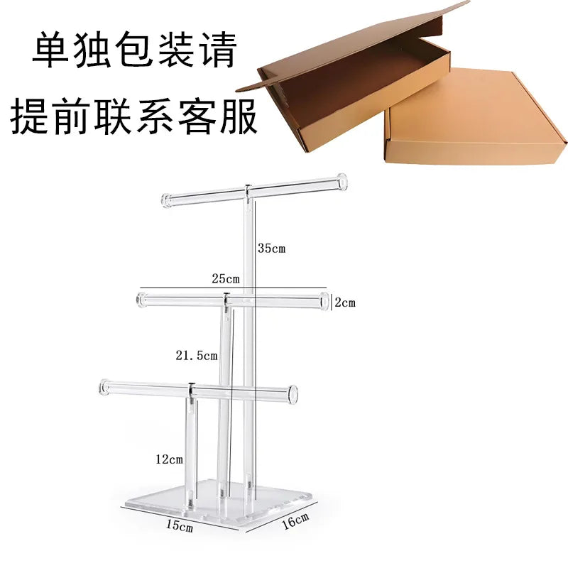 1 Piece Arylic Elegant Simple Style Geometric Jewelry Display Jewelry Rack