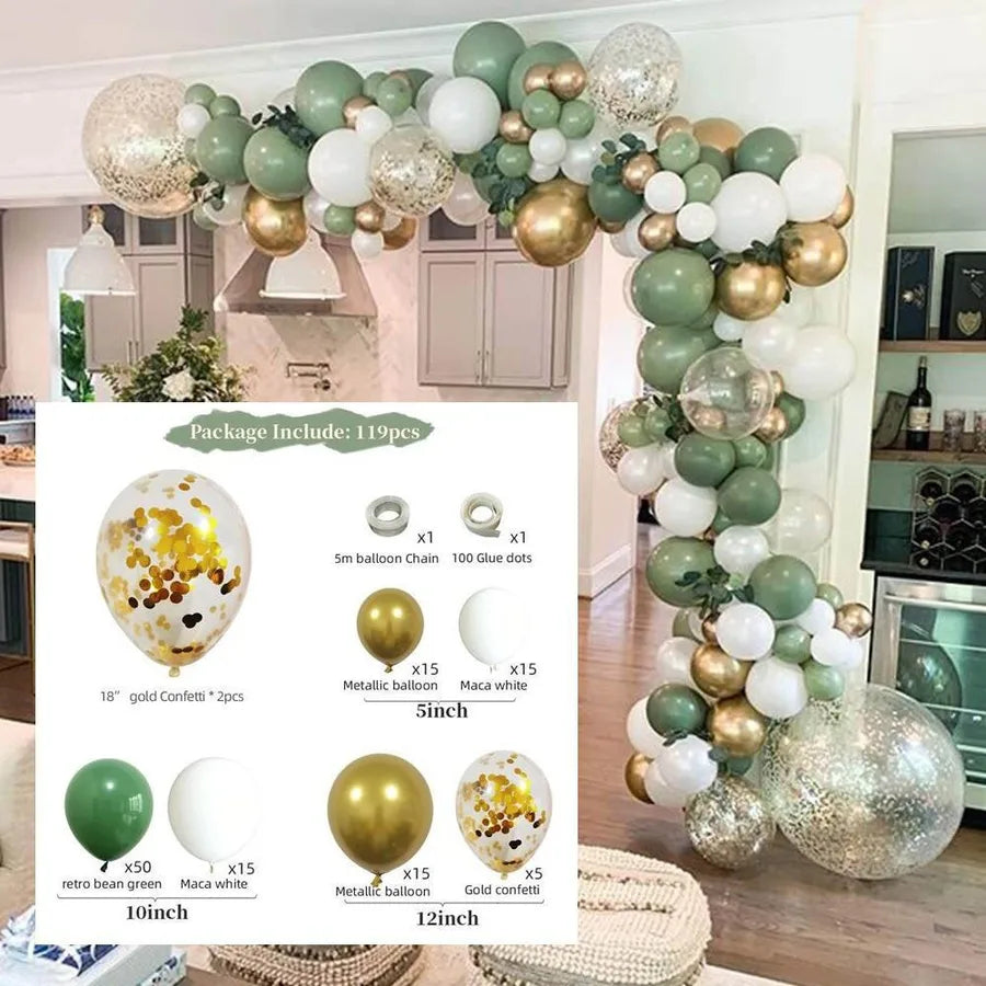 10 Series Birthday Party Decoration Balloon Suit Balloon Chain Arch Wedding Wedding Room Scene Arrangement