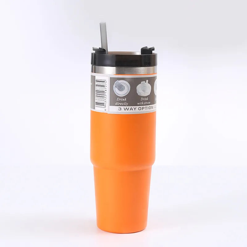 casual solid color stainless steel water bottles 1 piece