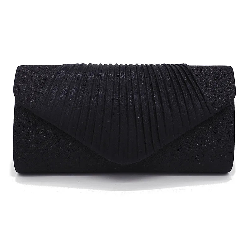 black gold silver satin stripe solid color cylindrical evening bags