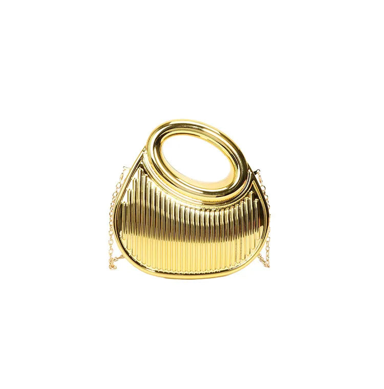 Acrylic Solid Color Oval Evening Bags