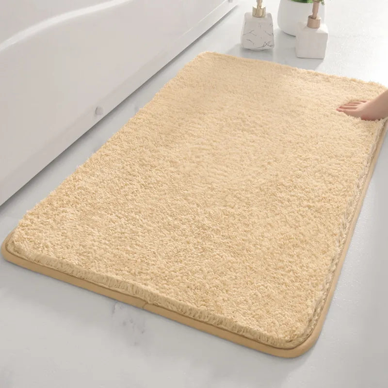 Cake velvet solid color bedroom living room carpet light luxury home entrance floor mat bathroom thickened absorbent non-slip floor mat