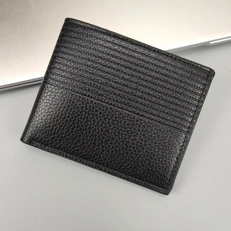 men's solid color pu leather open wallets