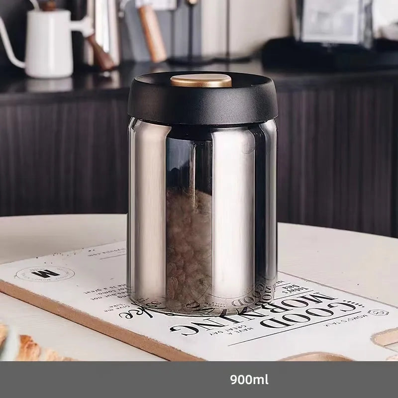 Simple Style Solid Color Glass Storage Container Box