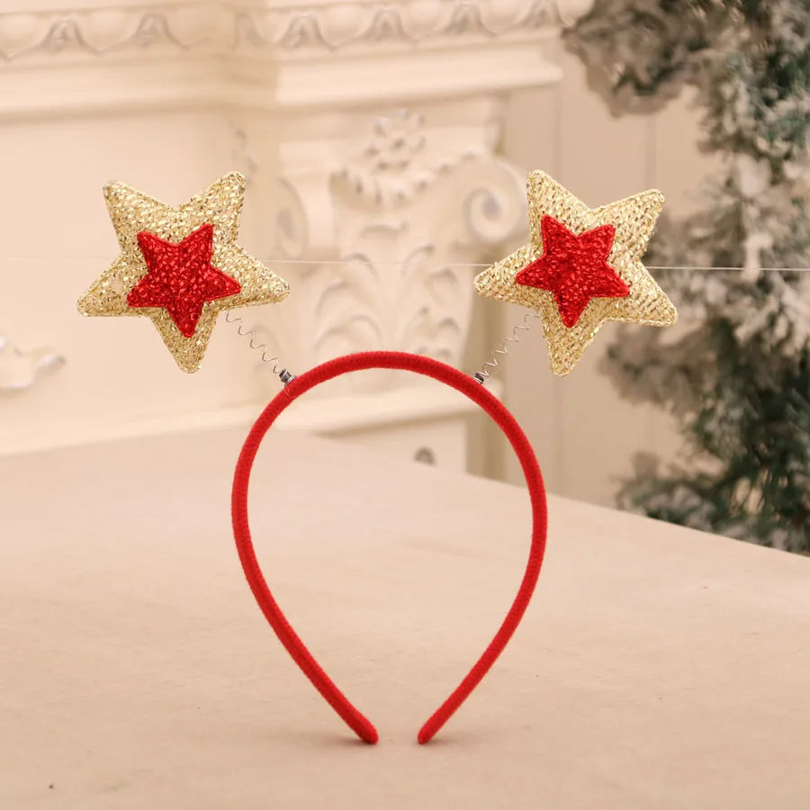 Christmas Cute Snowman Antlers Elk Nonwoven Party Festival Hair Band Costume Props Party Accessories
