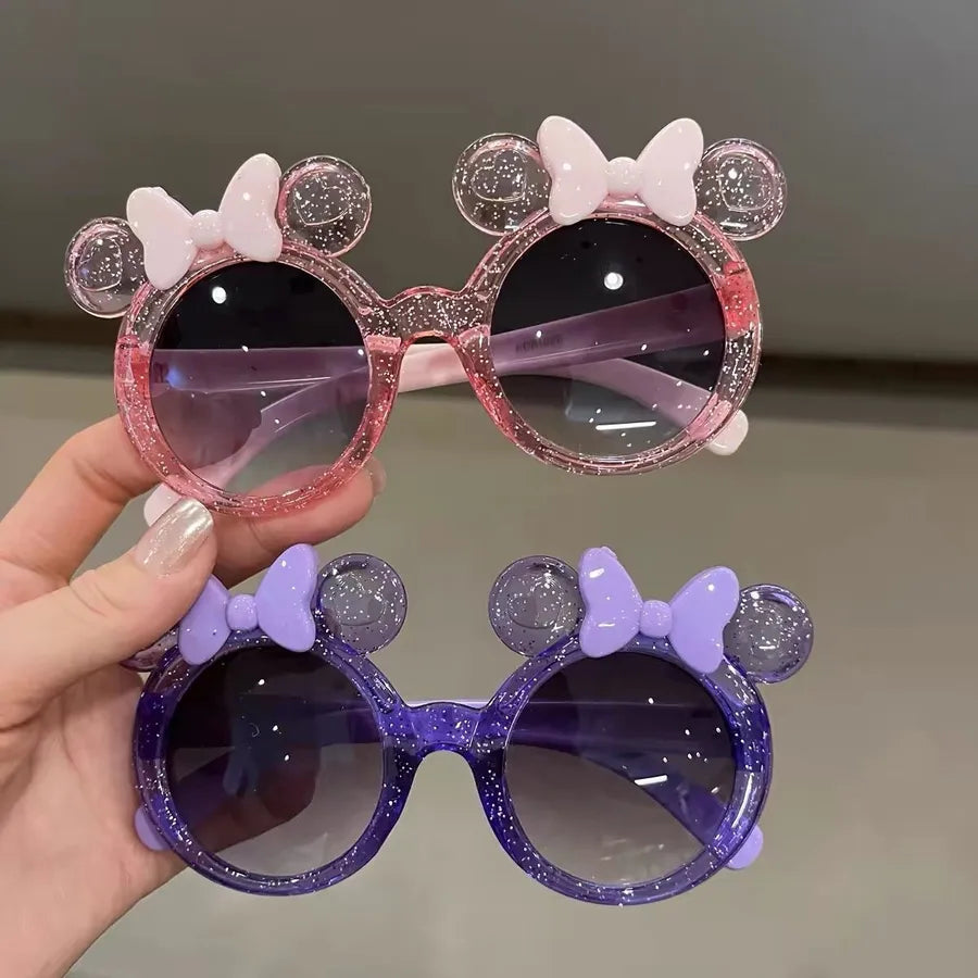 Cute Bow Sunglasses Anti-UV Glasses Starlight Sunglasses Girls Fashion Colorful Star Dot Children's Shape