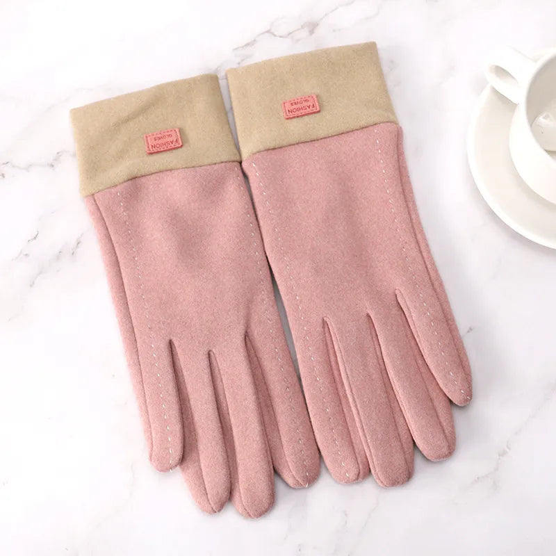 Women's Sweet Simple Style Color Block Gloves