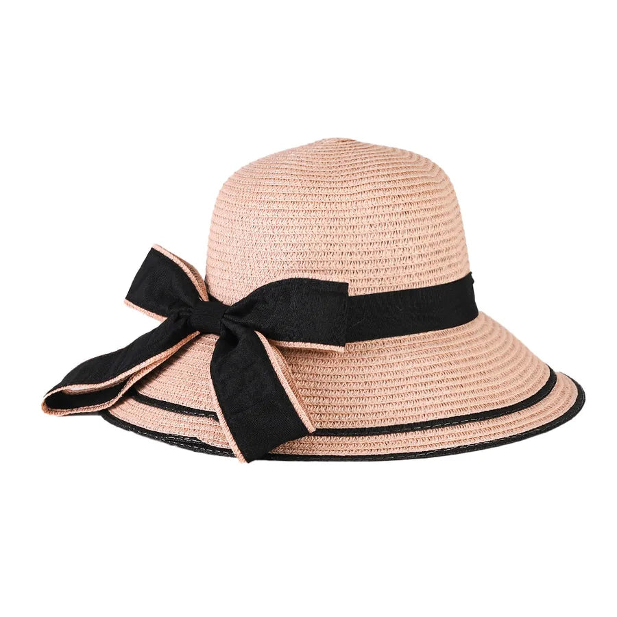 women's casual formal bow knot big eaves baseball cap