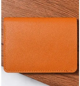 men's solid color pvc buckle wallets