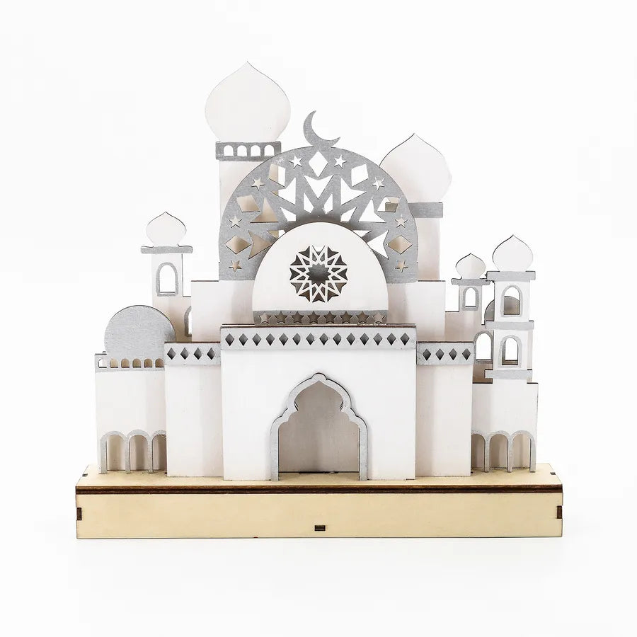 Classical Simple Style Religion Wood Table Lamp Artificial Decorations