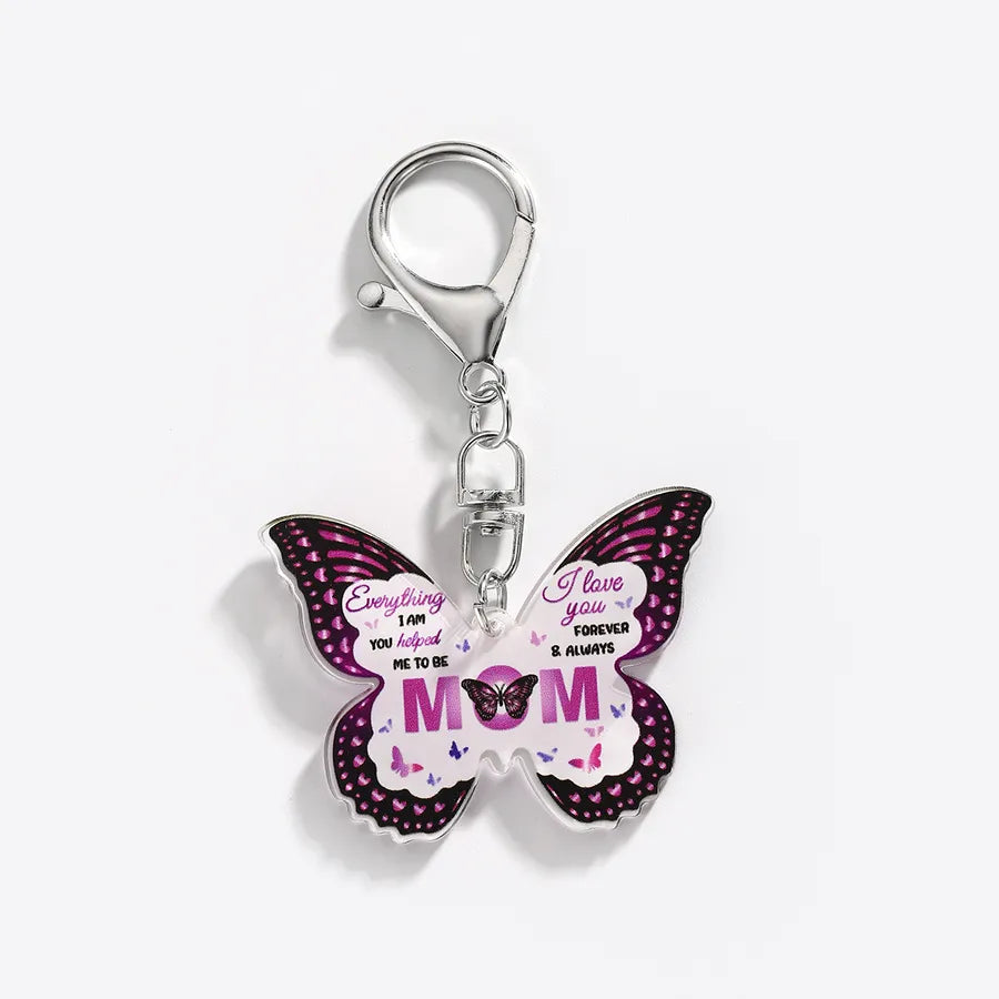 Elegant Lady Simple Style Butterfly Arylic Unisex Keychain
