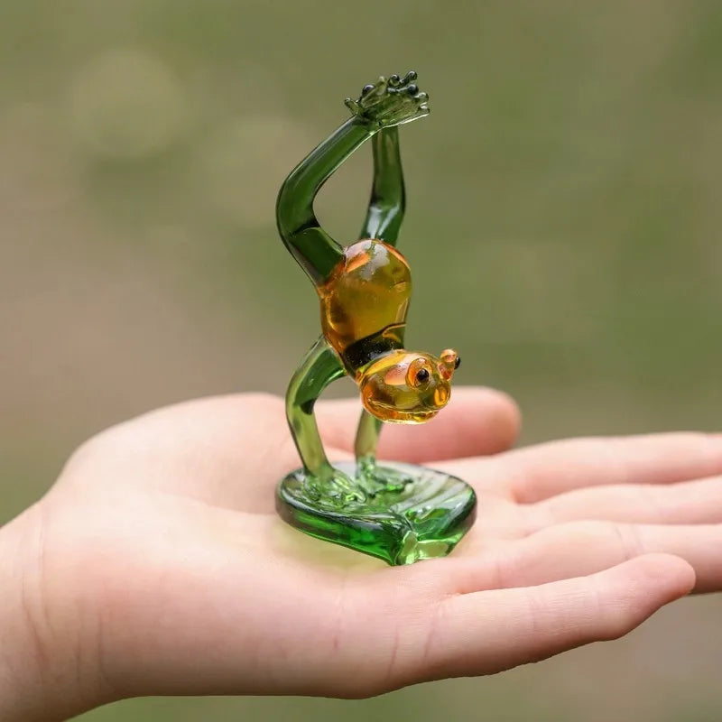 Cute Frog Resin Ornaments Artificial Decorations