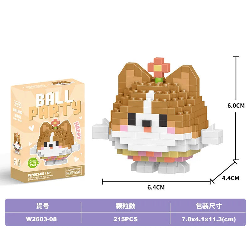 Children Unisex Animal Cartoon Plastic Building Toys